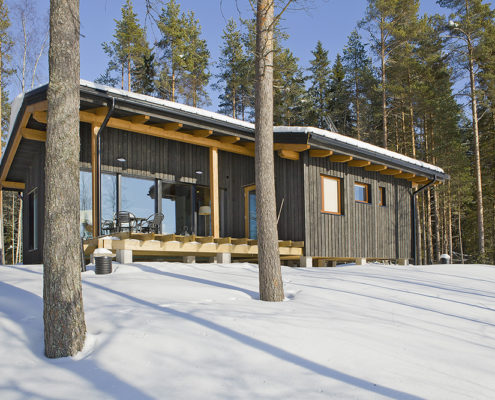 Houten woning Finland